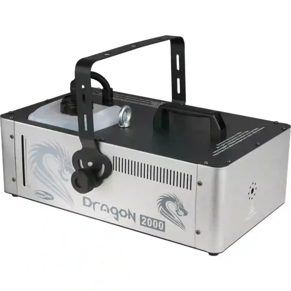 Rookmachine Showtec Dragon 2000 van de zijkant.