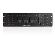 192 kanaals DMX controller in zwarte kleur.