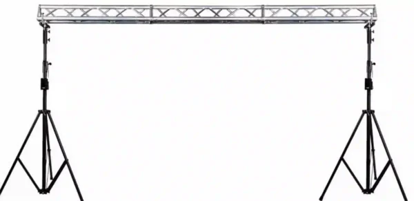 Trussbrug van 4 meter: een trussprofiel op twee statieven.
